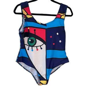 Addy Abstract Bathing suit.  M-L  221